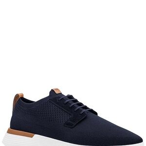 Men's Navy and Brown Casual Sneakers